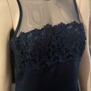 Bari Jay Navy Long Sleeve Dress